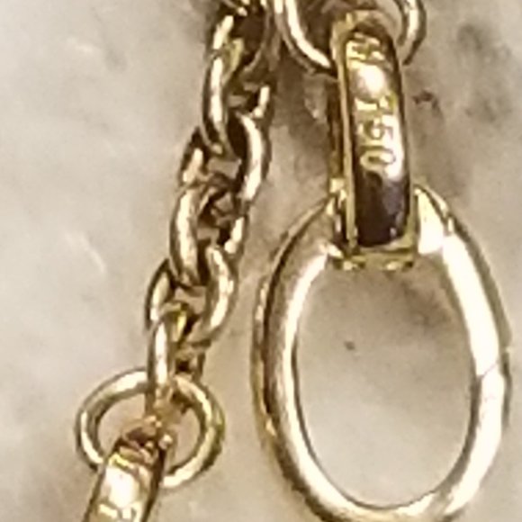 MONICA RICH KOSANN CHANGEABLE DESIGN YOUR OWN 18" 18K GOLD STEEL NECKLACE CHAIN - Picture 12 of 15